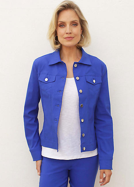 Electric blue denim clearance jacket