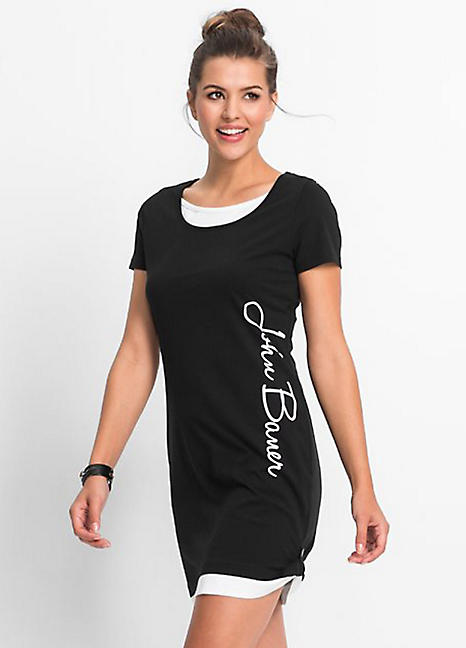 long jersey t shirt dress