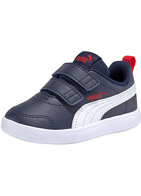 Kids Courtflex v2 Trainers by Puma Look Again