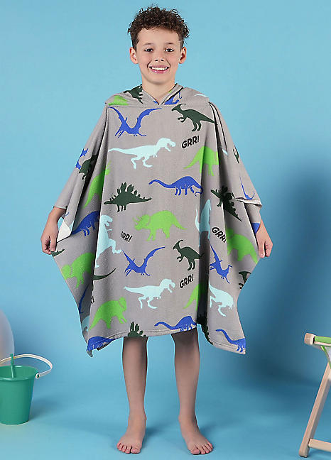 Dinosaur hooded beach discount towel