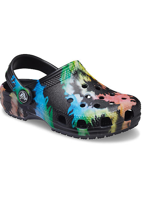 tie dye childrens crocs