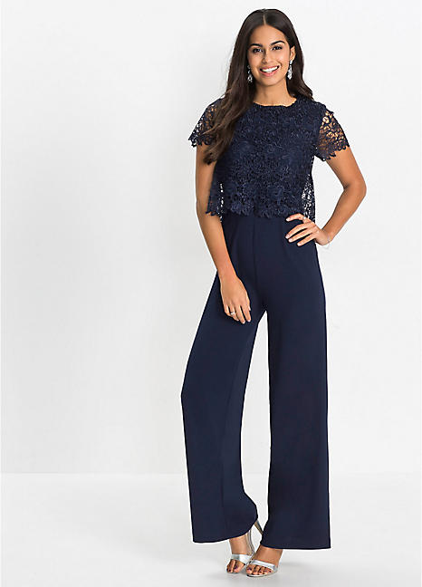 bonprix V-Neck Jersey Jumpsuit