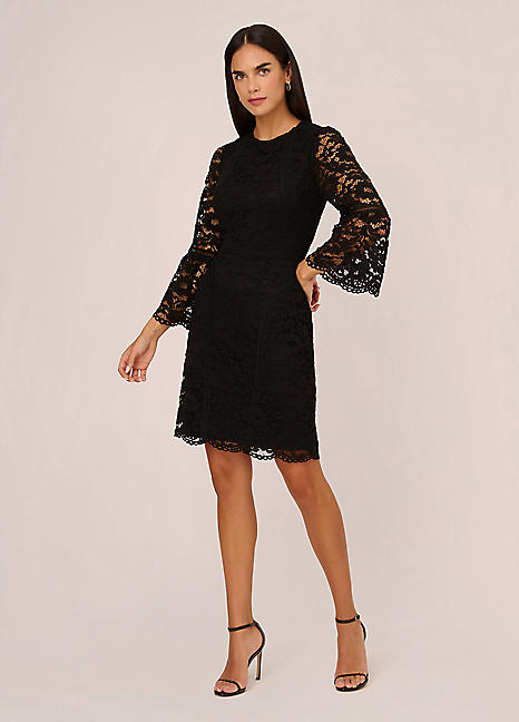 Lace Short Dress by Adrianna Papell Look Again