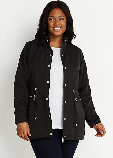 plus size lightweight black jacket