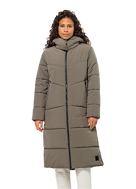 Long Quilted Functional Coat by Jack Wolfskin Look Again