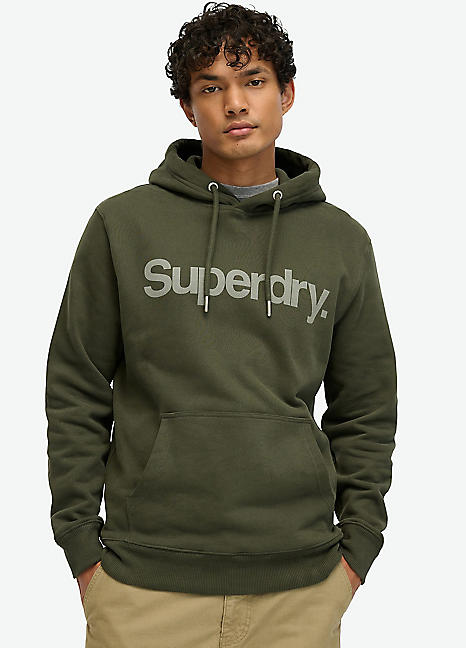 Long Sleeve Printed Hoodie by Superdry