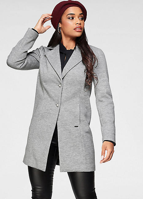 longline jersey blazer
