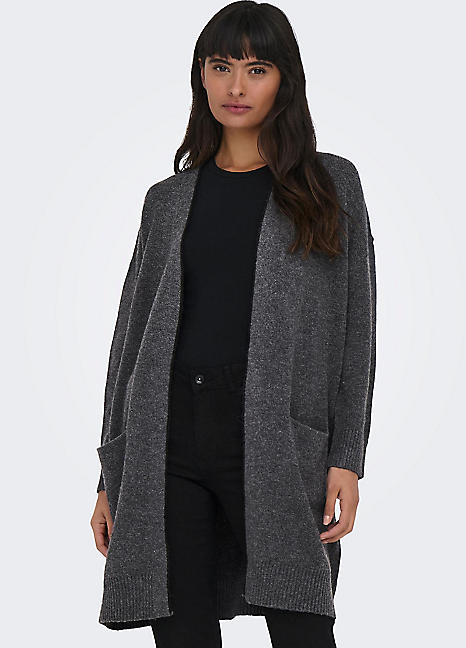 Dark grey hotsell longline cardigan