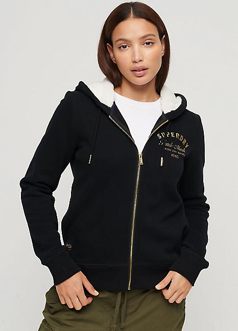 Superdry hooded zip on sale jacket