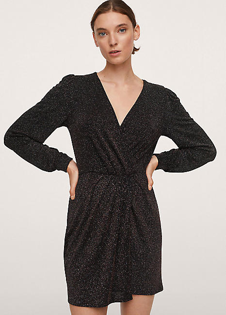 Mango hotsell glitter dress