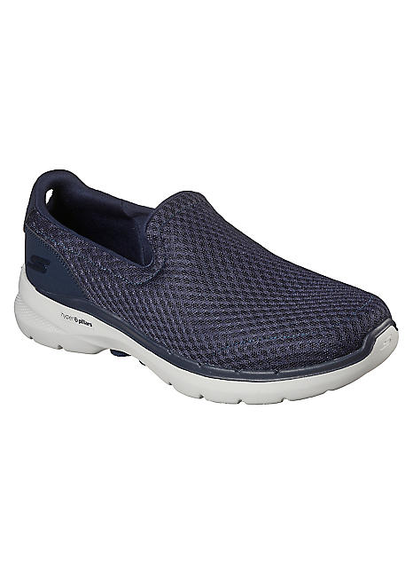 skechers navy slip ons