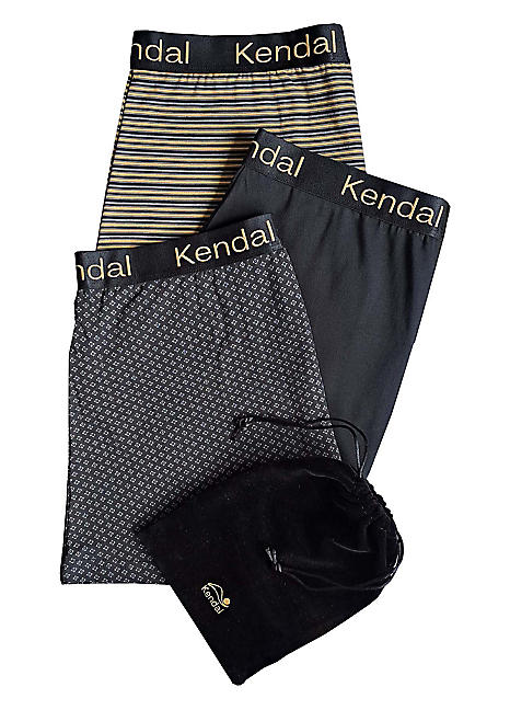 Men's Pack of Kendal Boxer Shorts In Gift Bag Look Again