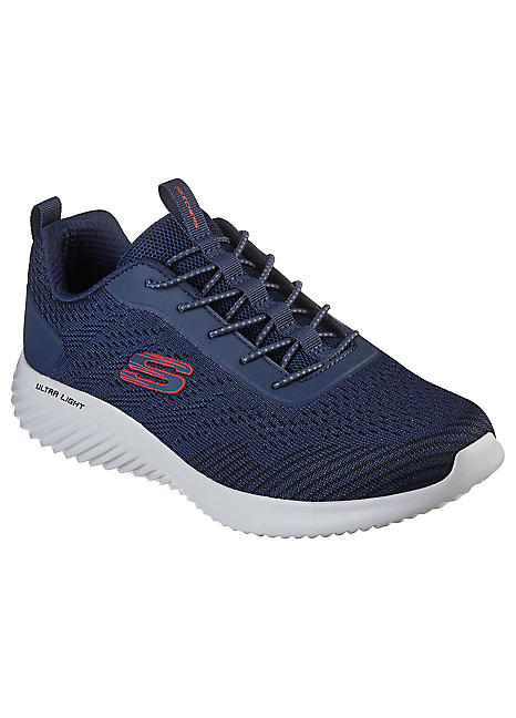 Skechers stretch knit 2024 slip on shoes