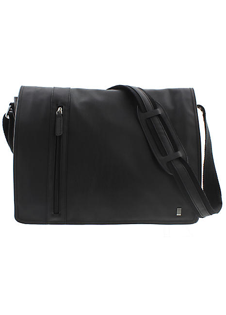 Faux leather 2025 laptop bag