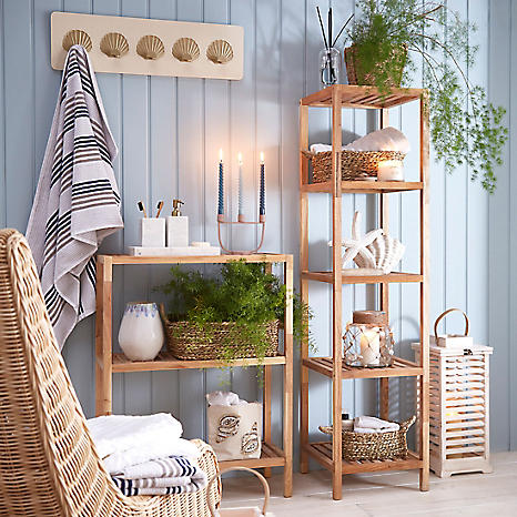 Nantes 5 Tier Bathroom Storage Shelves by Kaleidoscope Look Again