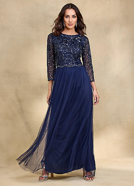 together beaded dress Navy Maxi by Together Cleobella clothing Lilivine Women's Backless Seamless Colour:Cream/Almond Hang or lay flat