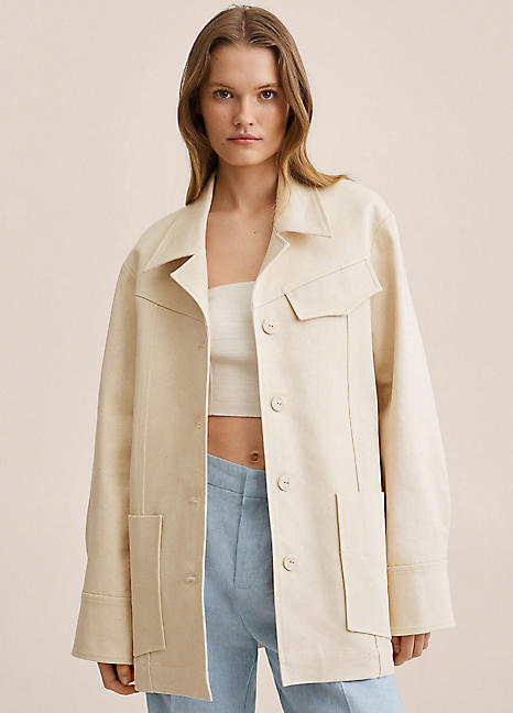 Oversized deals cotton jacket