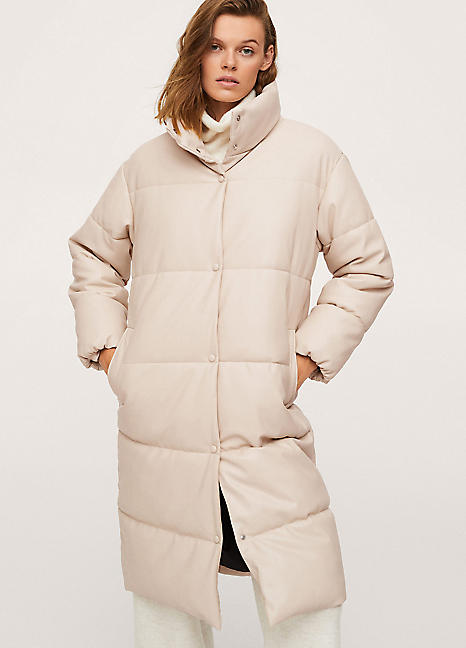 mango oversized puffer coat