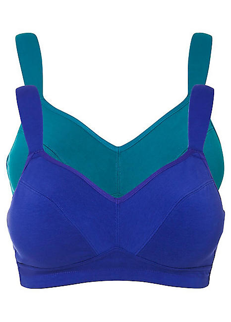 Pack of 2 Front Fastening Bras