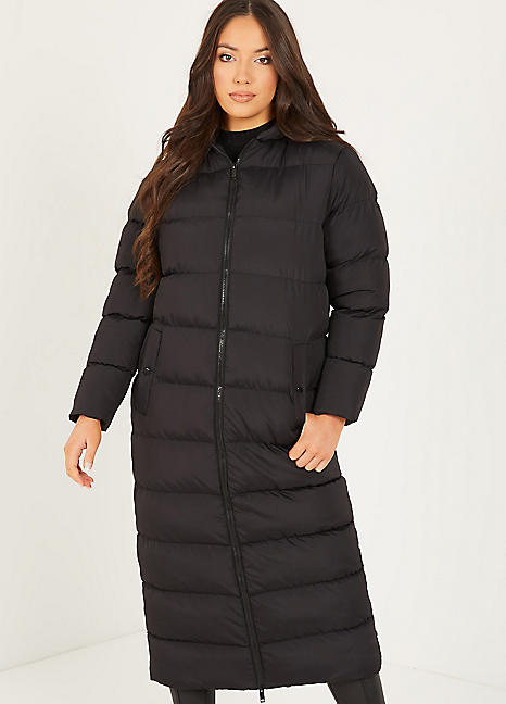 quiz long puffer coat