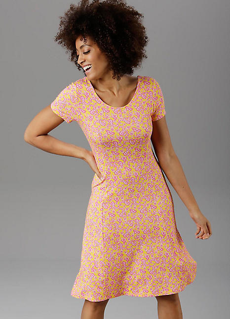 paisley print summer dress