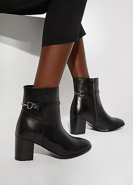 Dune leather hot sale boots