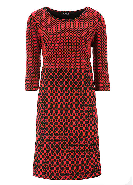 patterned shift dress