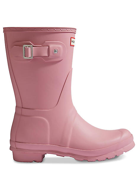 Pink Hunter Ankle Boot Hunter Wellies Women's Original Short Gloss