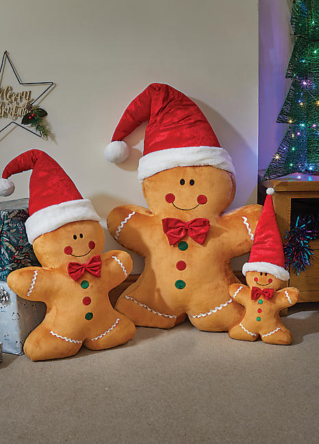 Mr and Mrs Claus Gingerbread hot Figurines Large