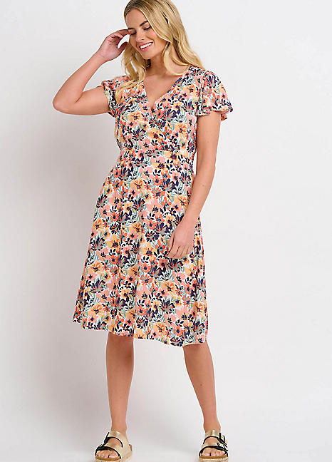 button tea dress