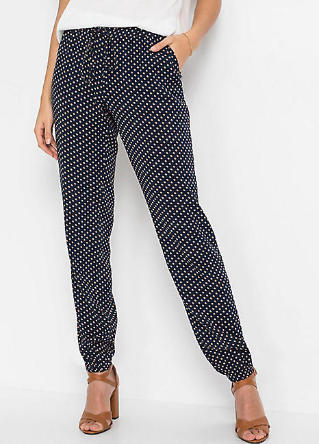 Printed Harem Trousers by bonprix