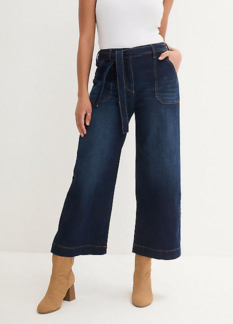Pull On Wide Leg Jeans by bonprix Look Again