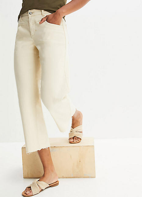 bonprix Stretchy Cropped Trousers