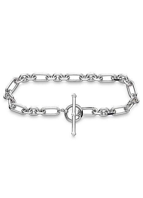 Sterling silver deals t bar bracelet