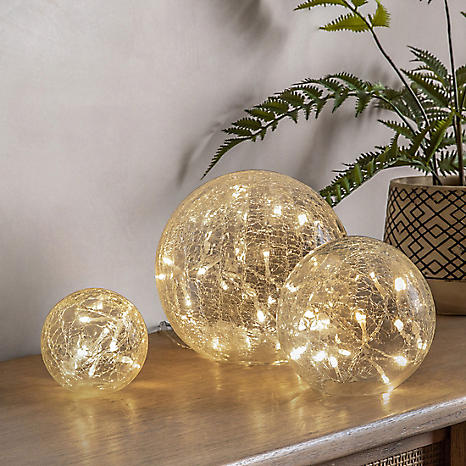 Crackle glass deals ball