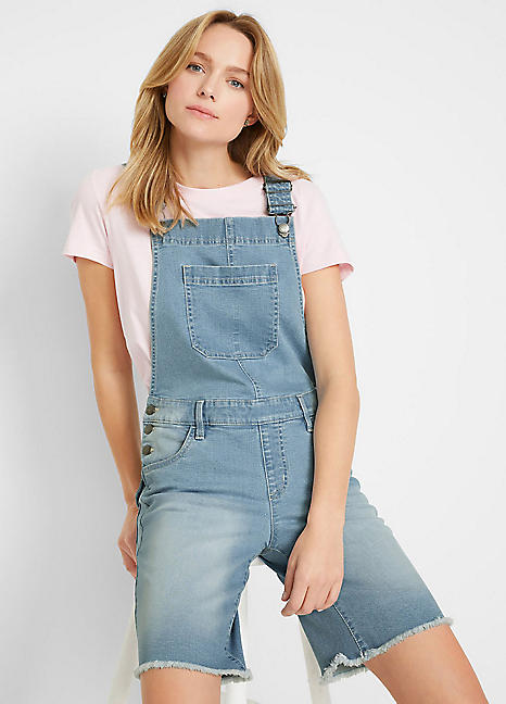 Short Denim Dungarees by bonprix | Look 