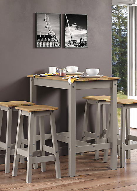 Sierra Breakfast Table High Stool Set Look Again