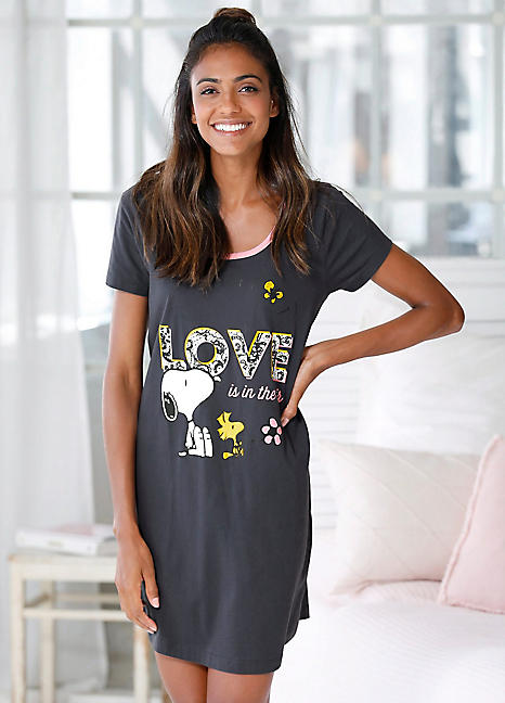 Snoopy Print Nightshirt by Peanuts 