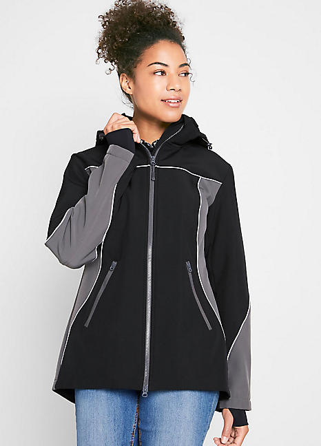 bonprix Black Soft Shell Jacket