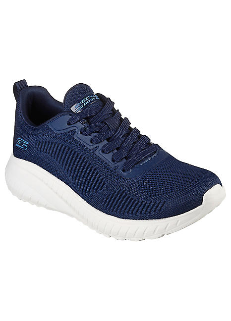 Skechers lace up mujer azul on sale