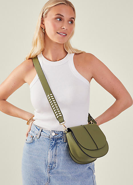 Stitch Strap Saddle Bag by Accessorize