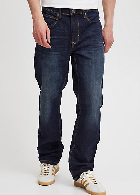 Straight Fit Dark Wash Stretch Jeans by Blend Look Again
