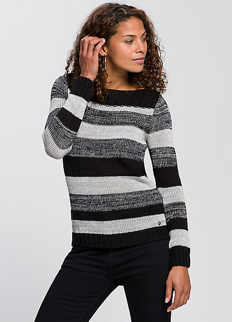 Long striped sweater sale