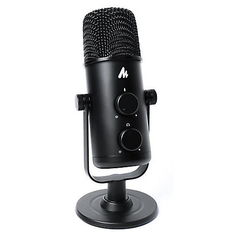 maono podcasting microphone with studio headphones kit