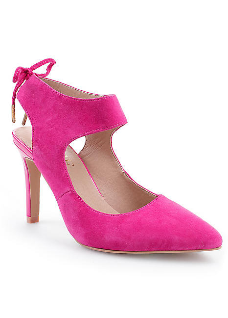 Suede Tie Court Shoes | Look Again
