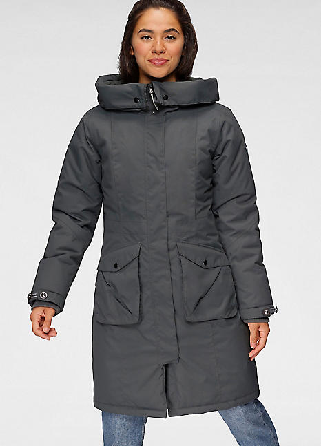 Polarino quilted store waterproof coat