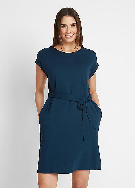 Jersey tie hotsell waist dress