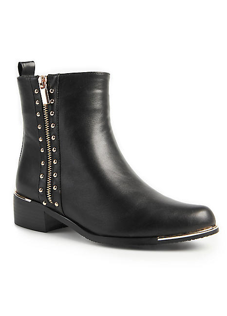 ravel leather ankle boots