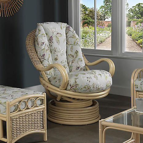 Vale Deluxe Swivel Rocker Chair in Lily by Desser