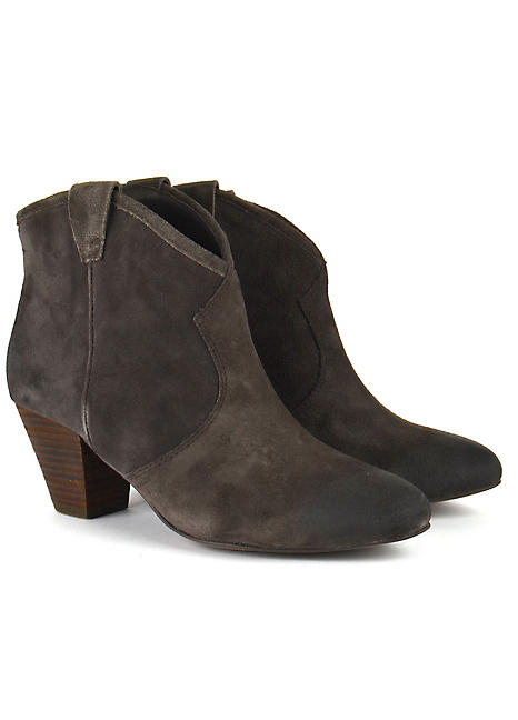 ash suede booties
